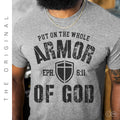 Armor of God Shirt | Men's Christian T Shirt With Bible Verse Design