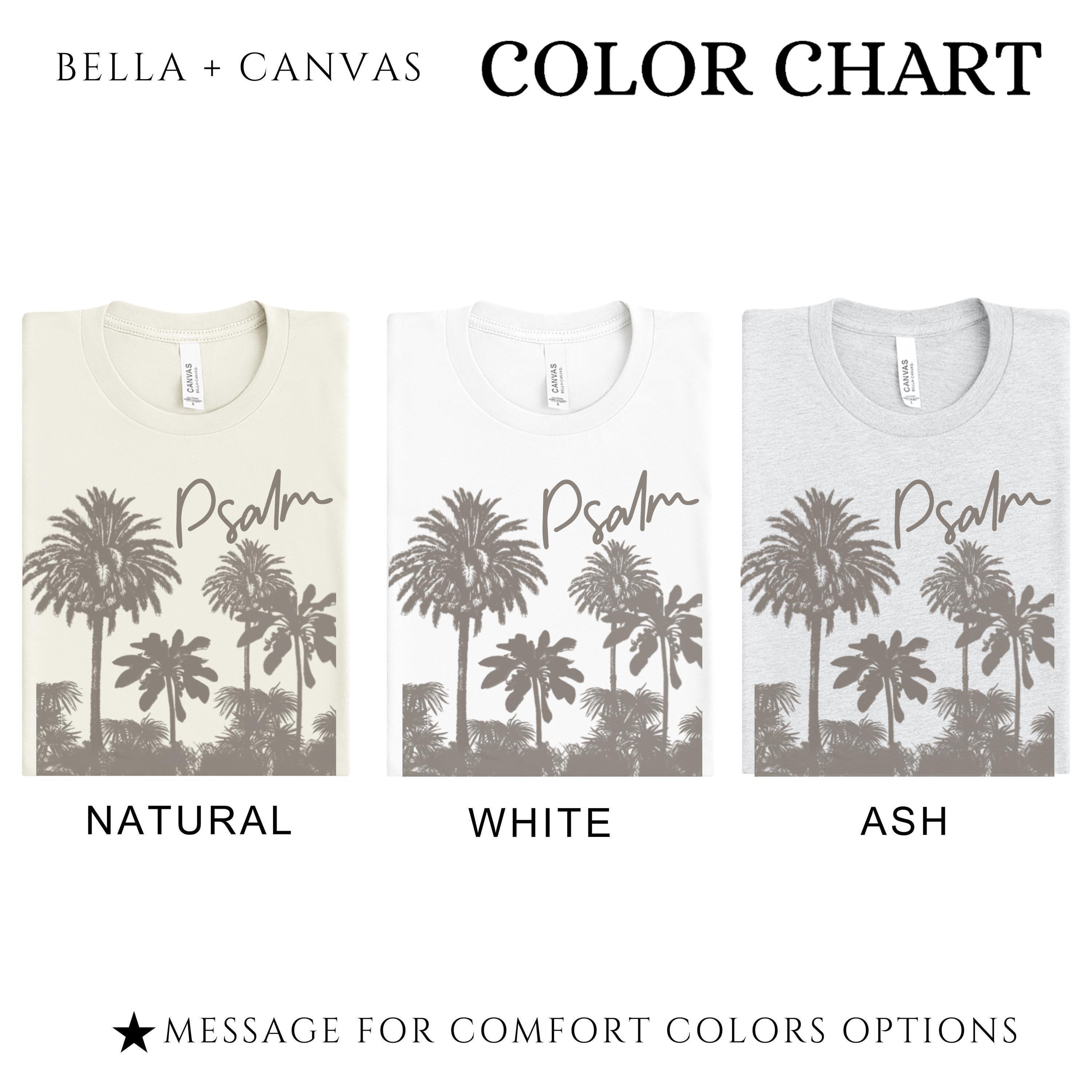 Summer Psalm Christian Faith Shirt | Verse Tee With Blended Palm Tree Design
