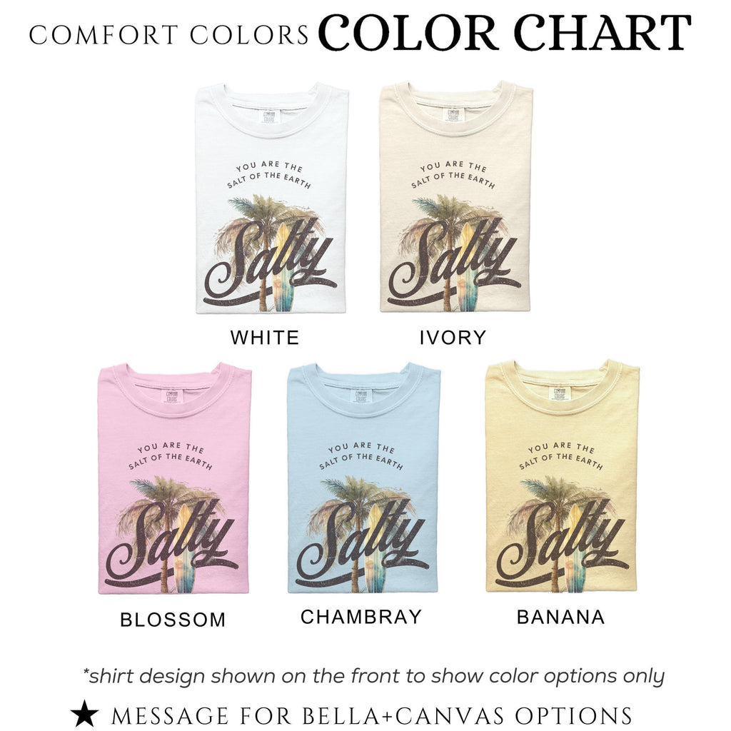 Salty Summer Christian T Shirts | Beach Shirt With Bible Verse