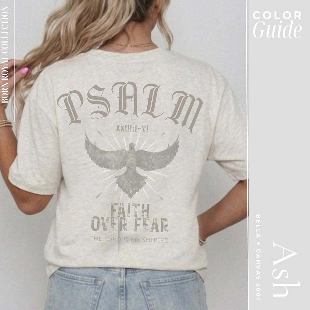 Psalm 23 Christian Faith Shirt | Lion Of Judah Men's Faith Graphic Tee