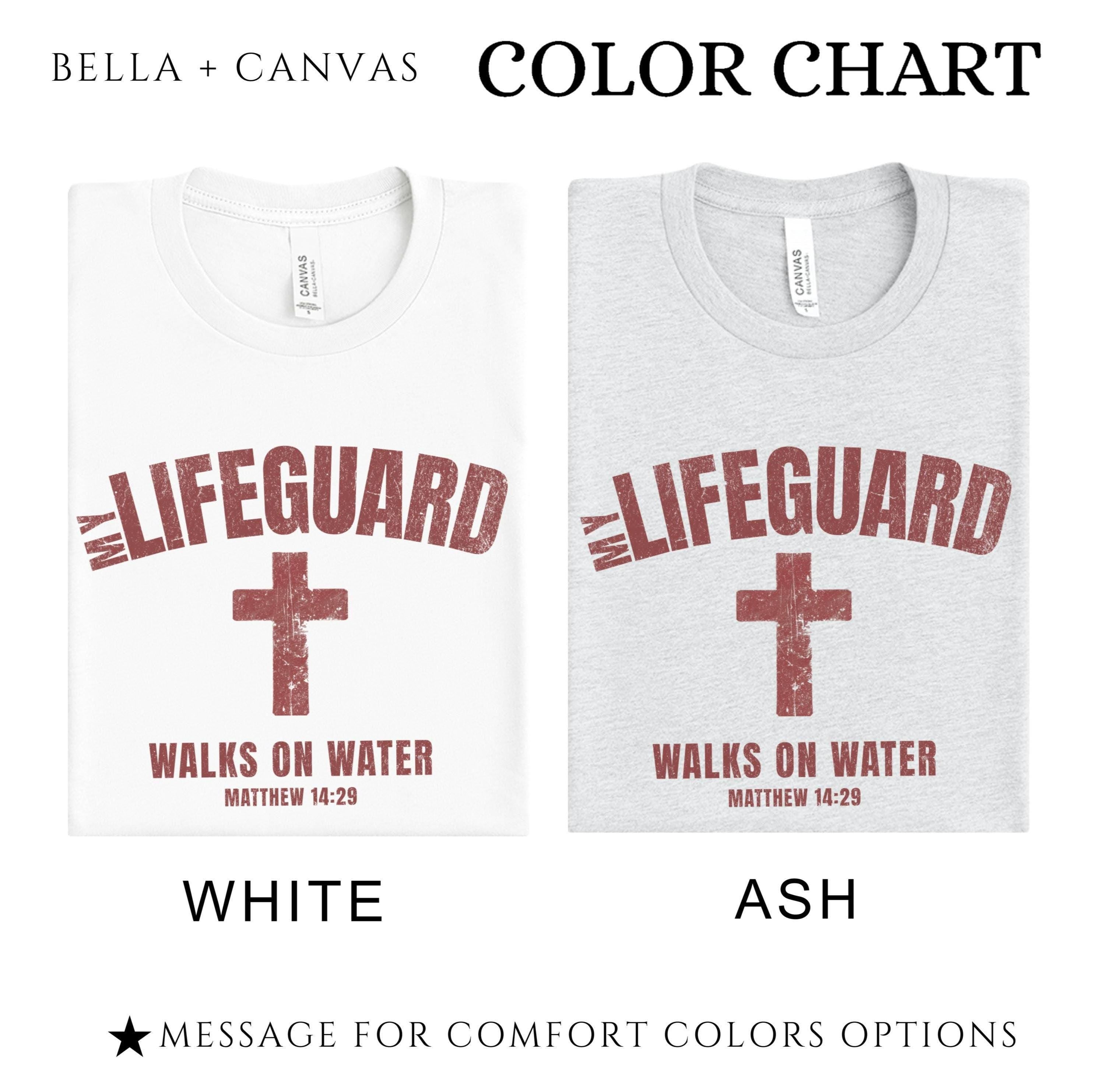 My Lifeguard Walks on Water Christian Faith Shirt | Vintage Distressed Tee