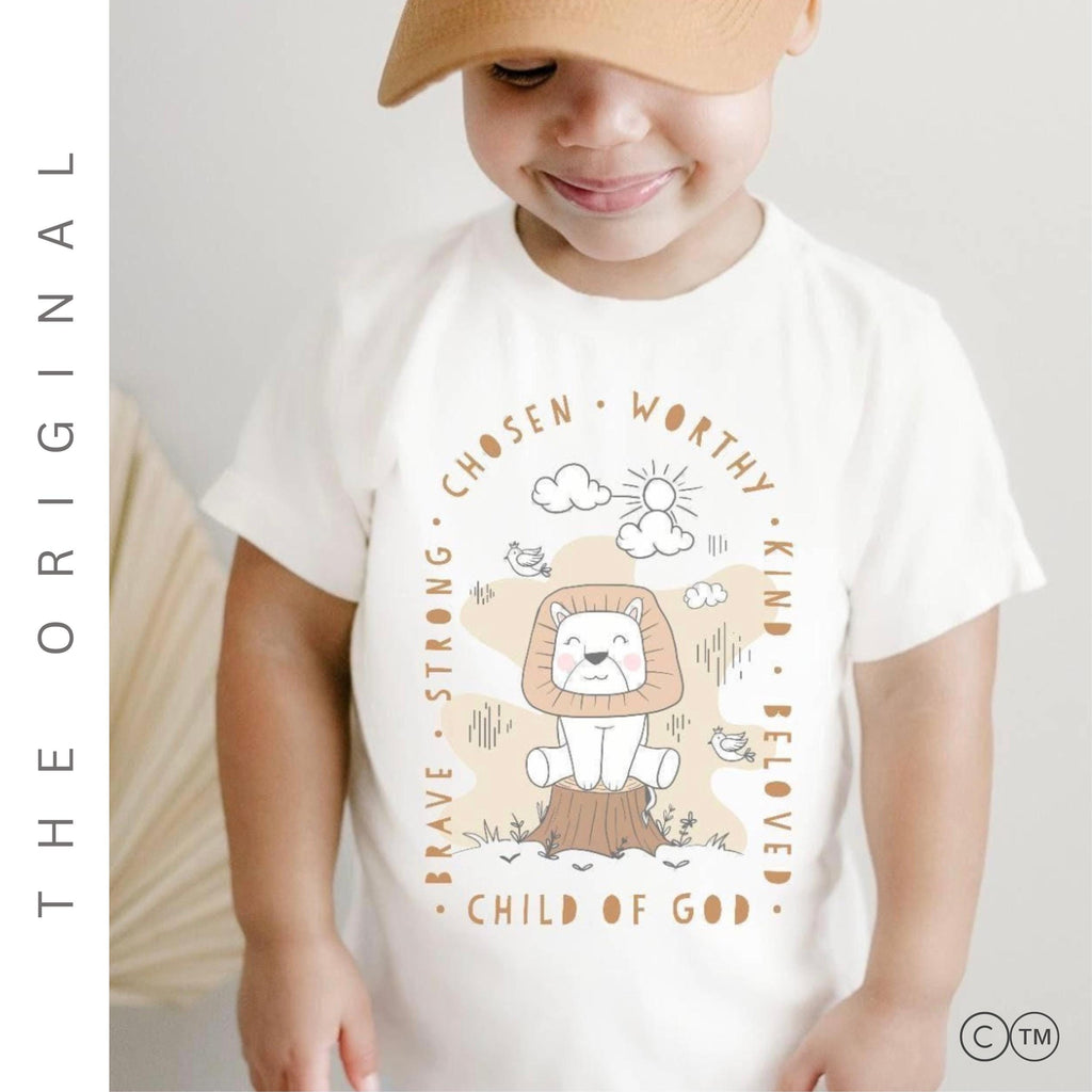 Lion Light Kids Christian Shirt | Toddler Religious Outfit
