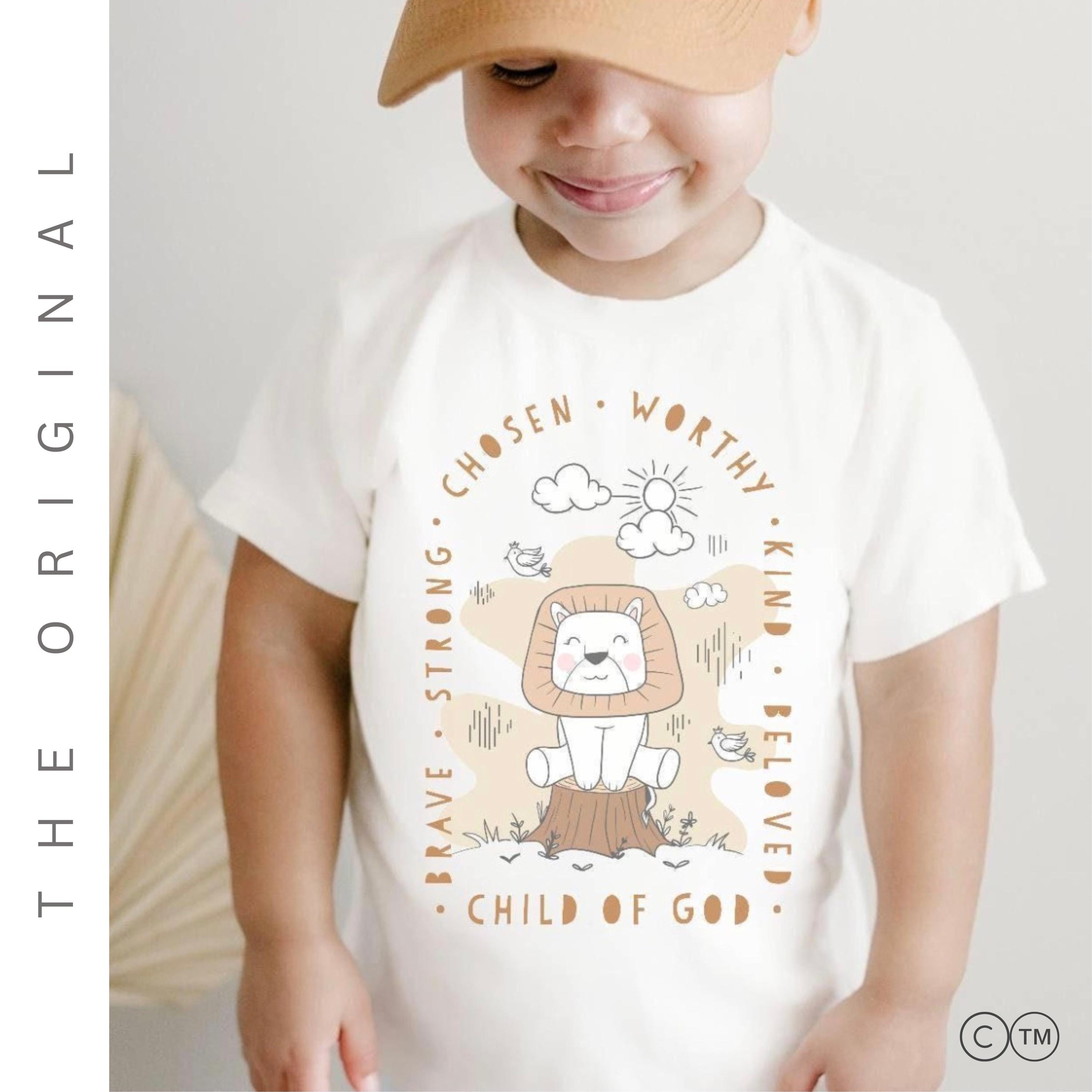 Lion Light Kids Christian Shirt | Toddler Religious Outfit