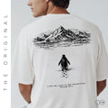 Psalm 121 Christian Faith Shirt | Penguin But Why? Mountain Graphic Tee Inspired by Scripture