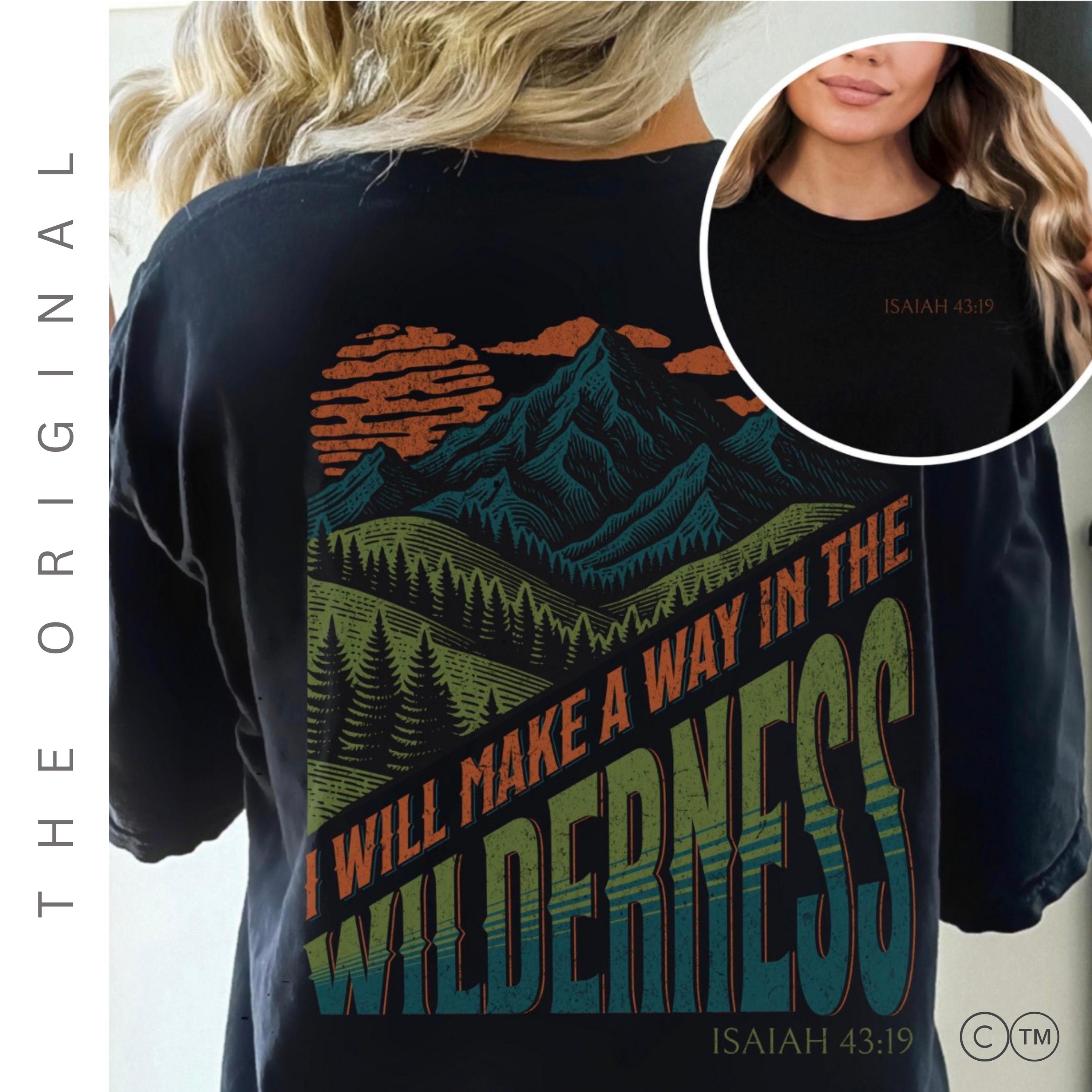 Mens Wildlife Christian Shirt | Isaiah Bible Verse Faith Tee