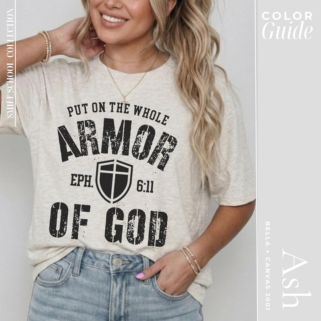 Armor of God Shirt | Men's Christian T Shirt With Bible Verse Design