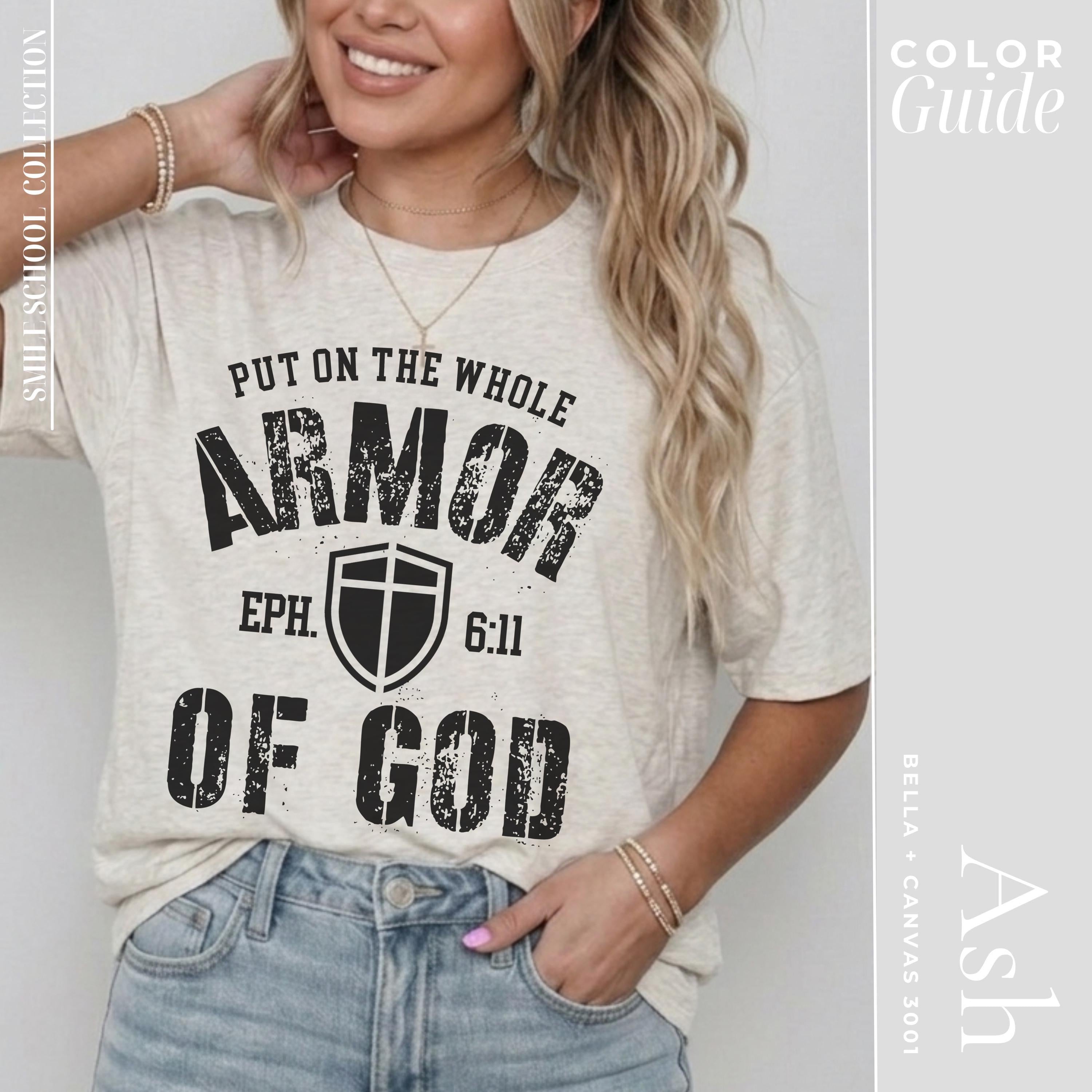 Armor of God Shirt | Men's Christian T Shirt With Bible Verse Design