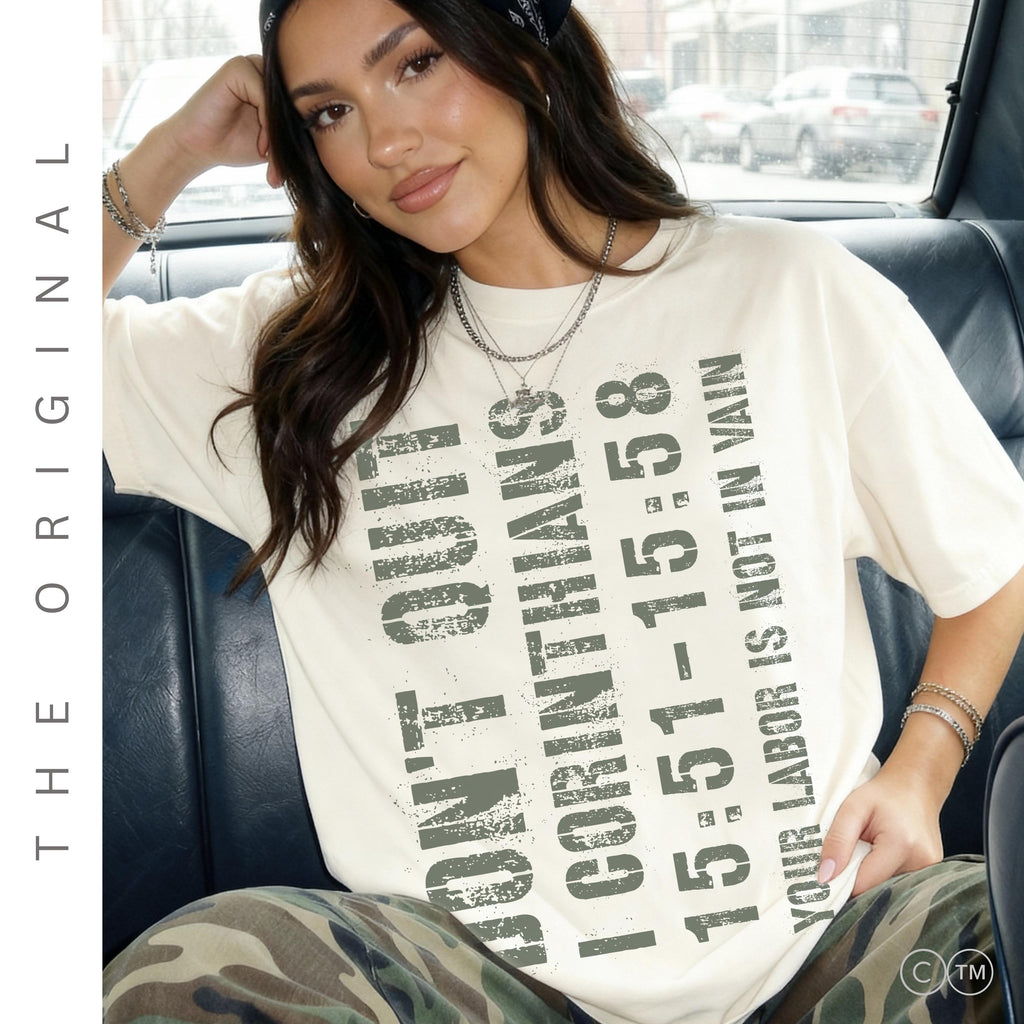 Don’t Quit Vintage Christian Faith Shirt | Grunge Religious Tee