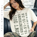 Don’t Quit Vintage Christian Faith Shirt | Grunge Religious Tee