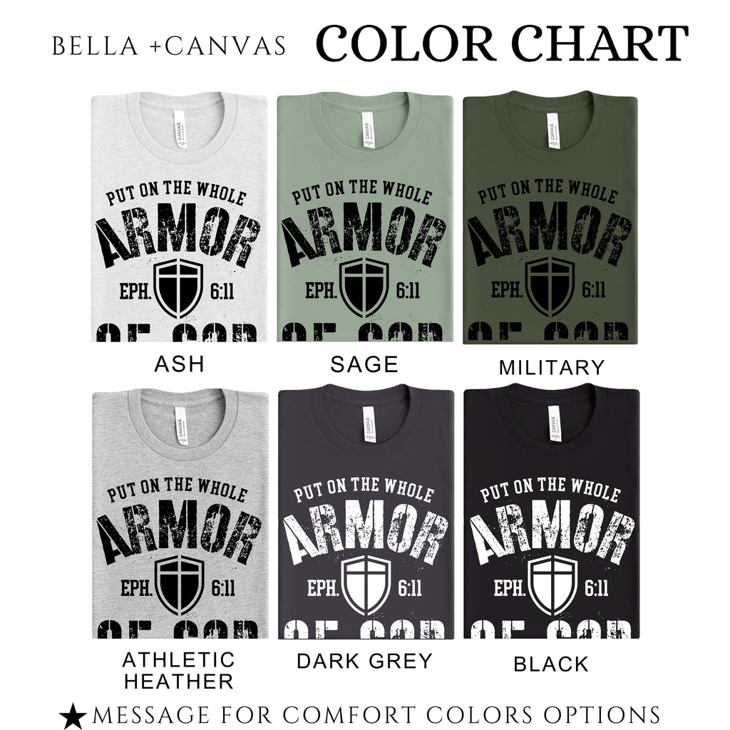 Armor of God Shirt | Men's Christian T Shirt With Bible Verse Design