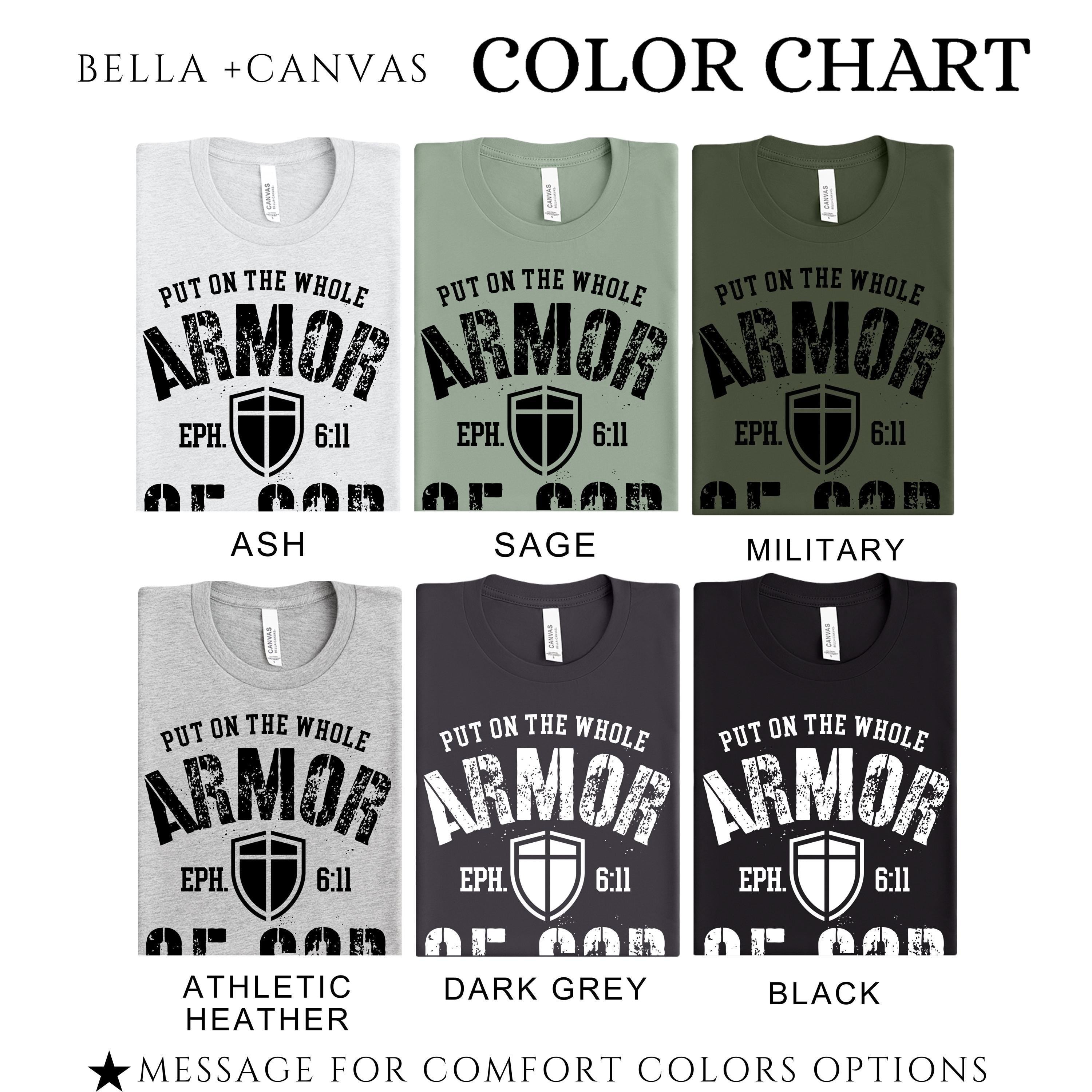 Armor of God Shirt | Men's Christian T Shirt With Bible Verse Design