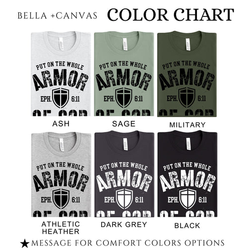 Armor of God Shirt | Men's Christian T Shirt With Bible Verse Design