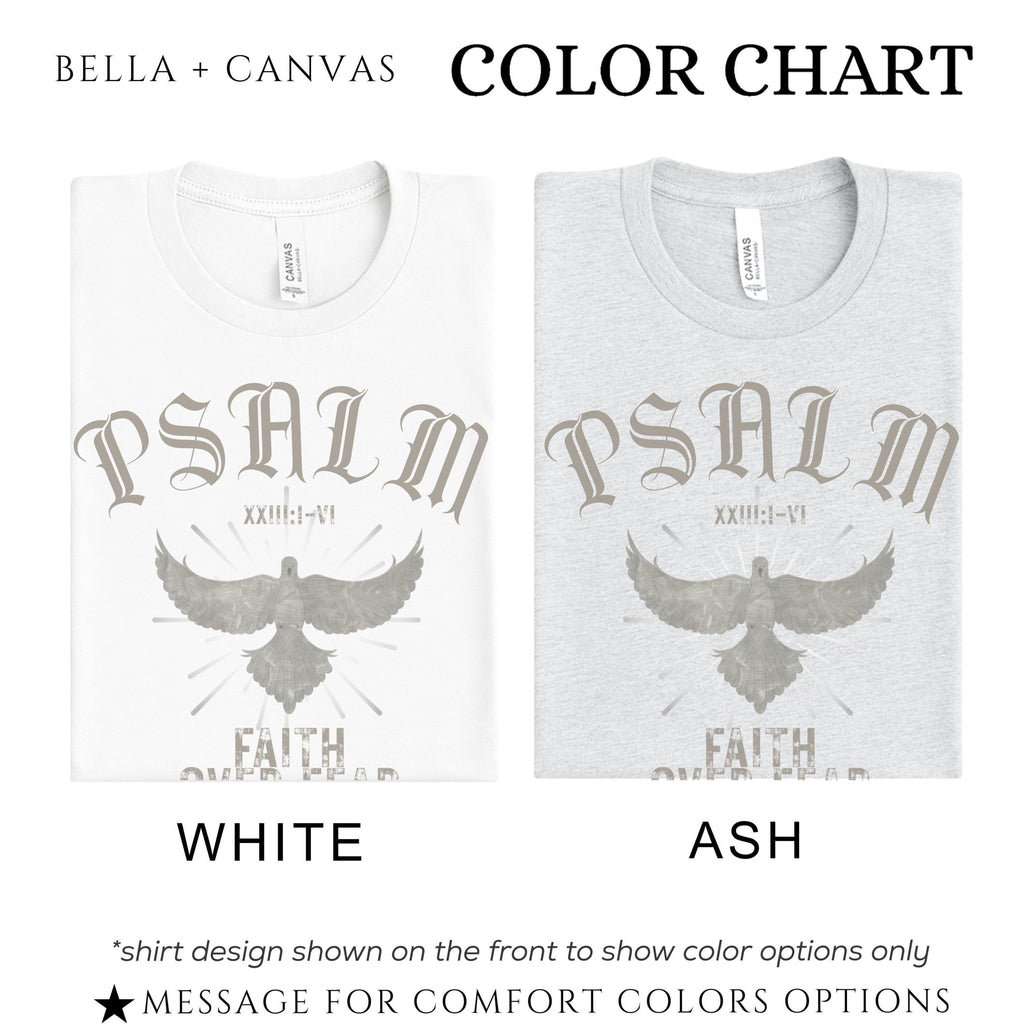 Psalm 23 Christian Faith Shirt | Lion Of Judah Men's Faith Graphic Tee