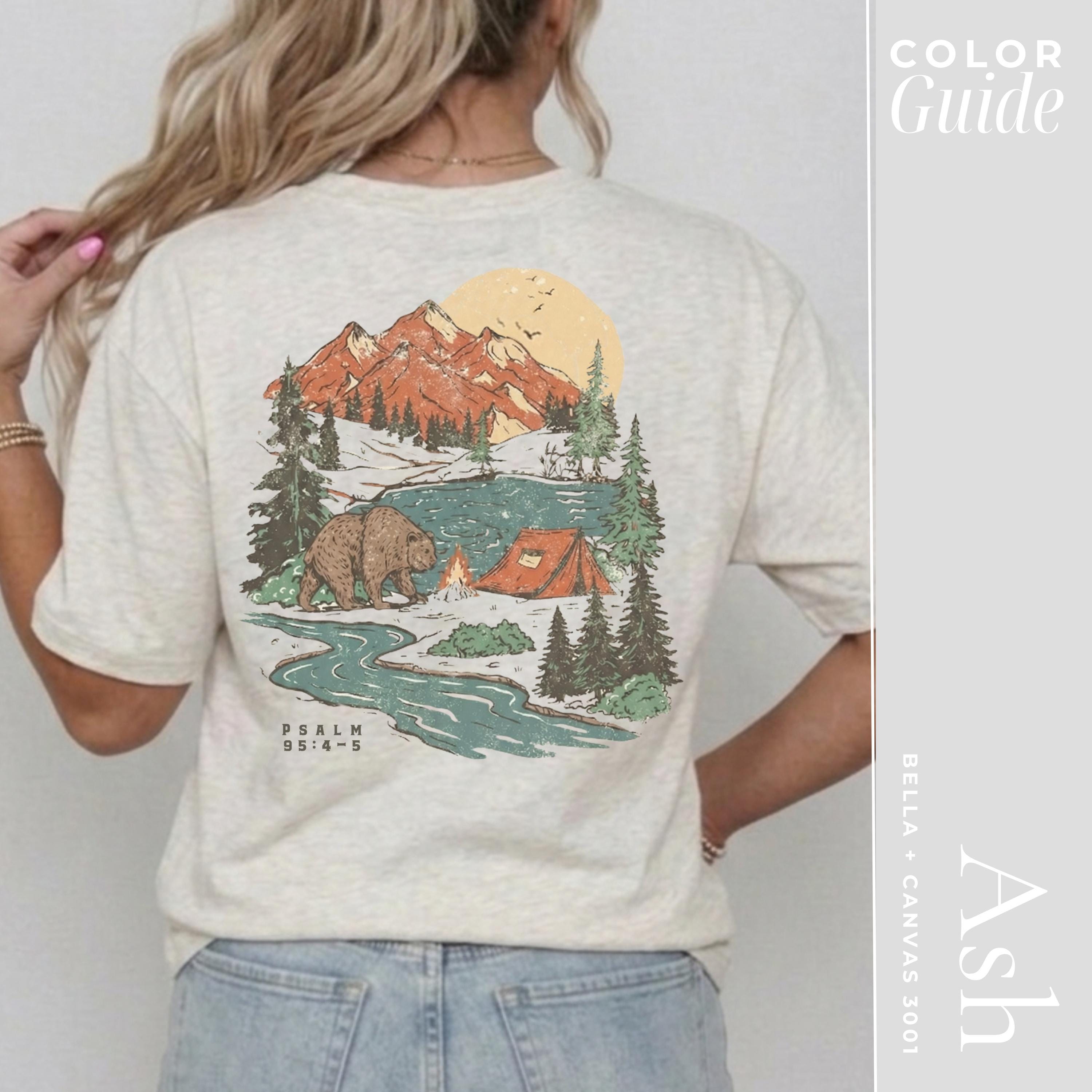 Wilderness Camp Christian Shirt Men | Vintage Bible Verse Tee
