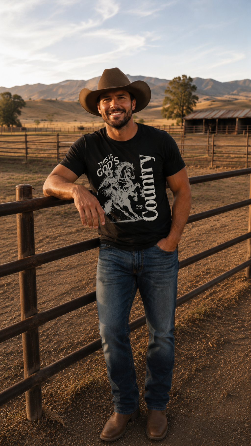 This Is God's Country T-Shirt | Patriotic Christian Graphic Tee