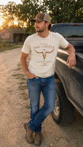 He Owns the Cattle on a Thousand Hills T-Shirt | Christian Country Tee