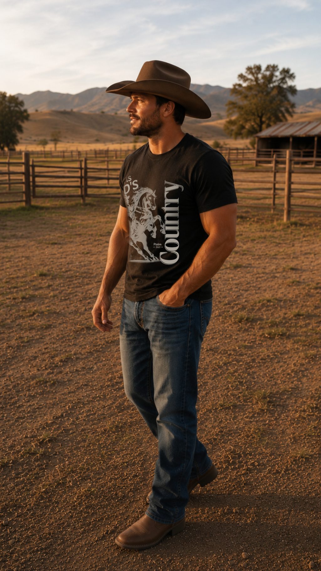 This Is God's Country T-Shirt | Patriotic Christian Graphic Tee