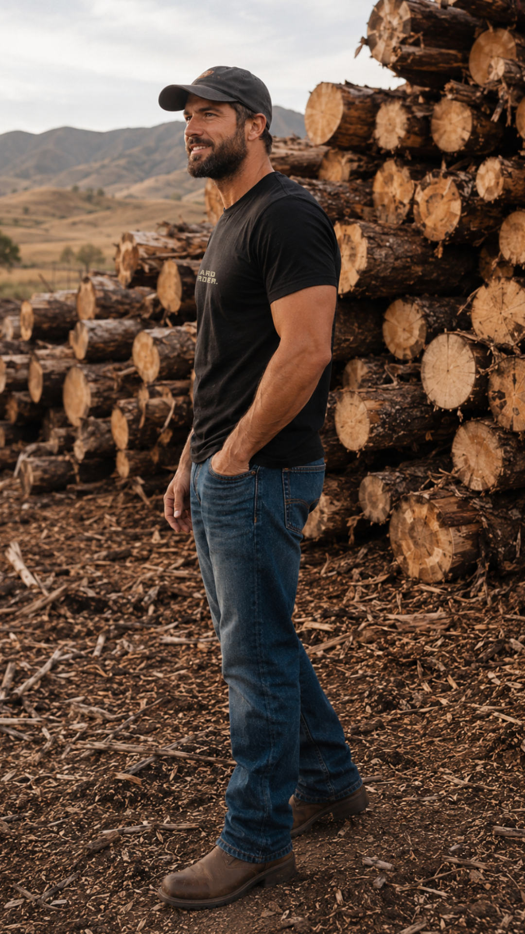 Work Hard Pray Harder Christian T-Shirt | Faith Graphic Tee for Men