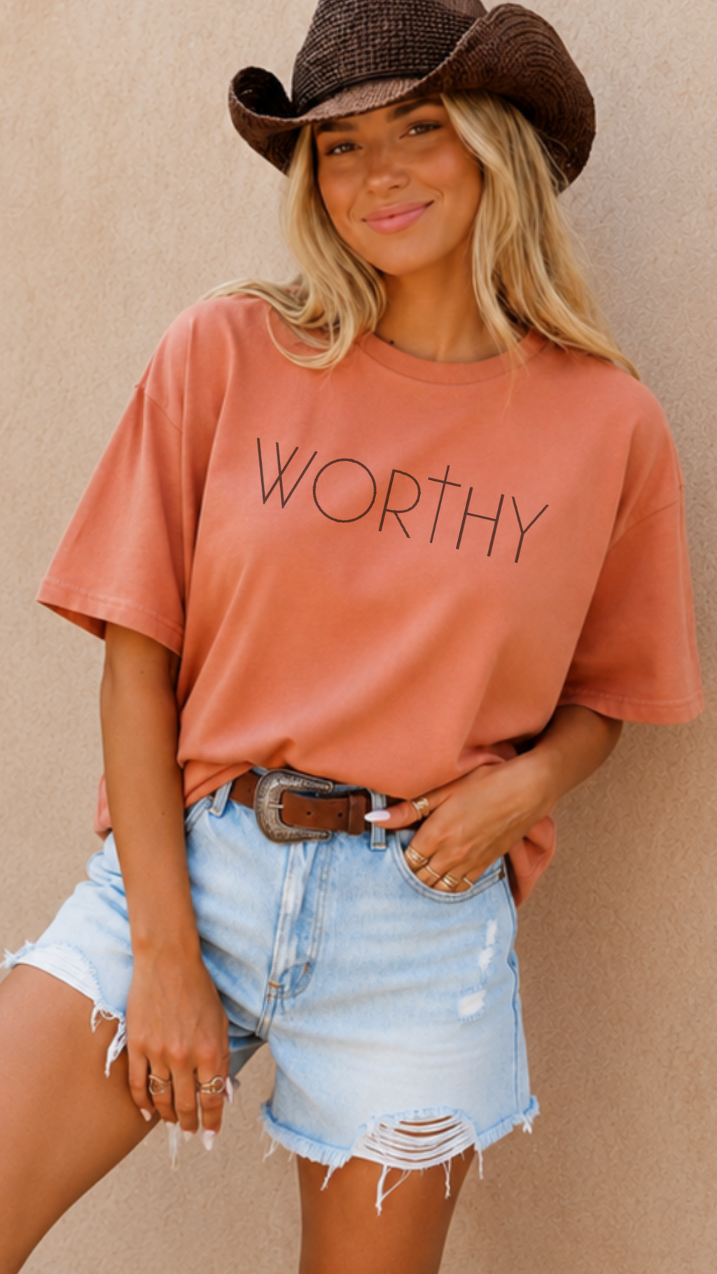 Worthy Christian T-Shirt | Faith-Based Women's Graphic Tee